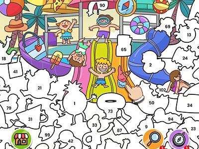 【国际服】贴纸拼图贴纸书：数字填色Sticker Book: Color By Number【休闲益智】